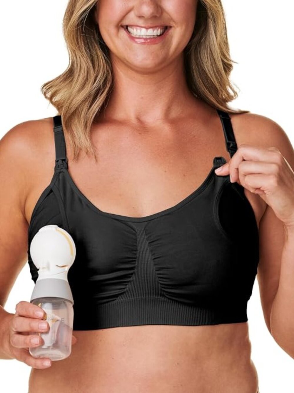 Bravado Designs Hands Free Pumping Bra & Nursing Bra 2-in-1 Seamless Maternity